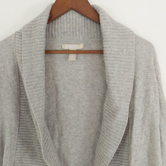 Banana Republic Merino Wool Blend Open Front Cardigan Gray Size Medium - Picture 2 of 7